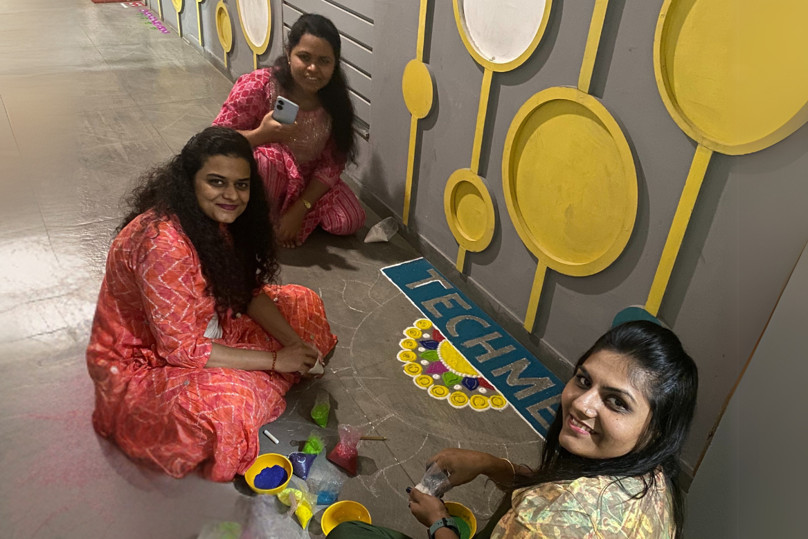 Techmero Happy Diwali Rangoli pic 1